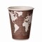 Eco-Products World Art Renewable and Compostable Insulated Hot Cups, 8 oz, Brown/White, PK800 EP-BNHC8-WD - alternate 1